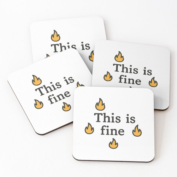 Item preview, This Is Fine – Funny Chaos Meme Fire Design designed and sold by 32BlackRoses.