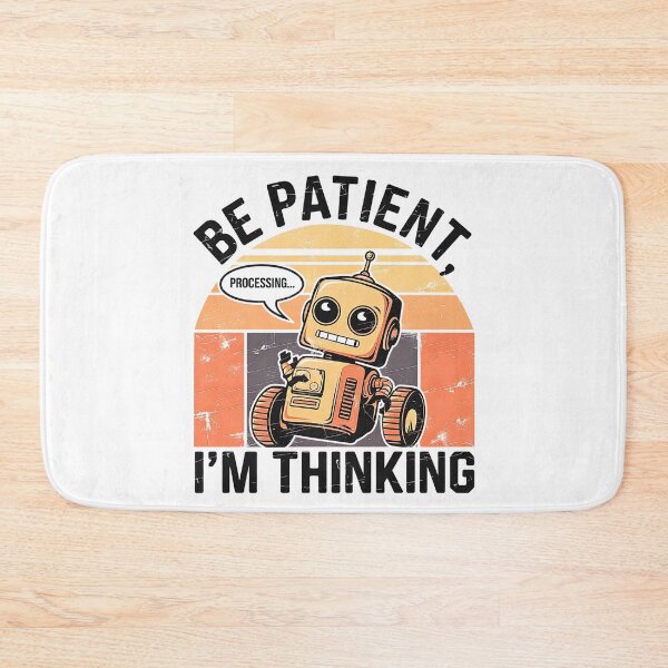 Item preview, Retro Robot Thinking – Funny Nerd Geek designed and sold by Taans-Creation.