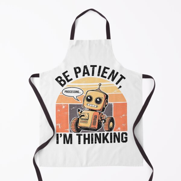 Item preview, Retro Robot Thinking – Funny Nerd Geek designed and sold by Taans-Creation.