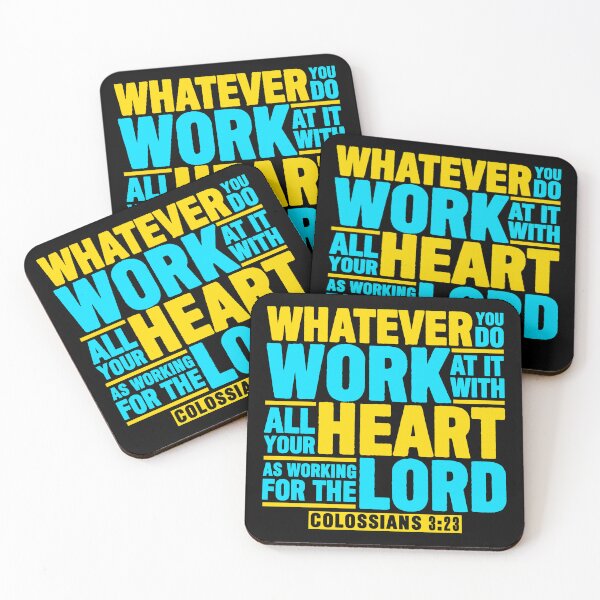 Item preview, Colossians 3:23 Work For The Lord designed and sold by plushism.