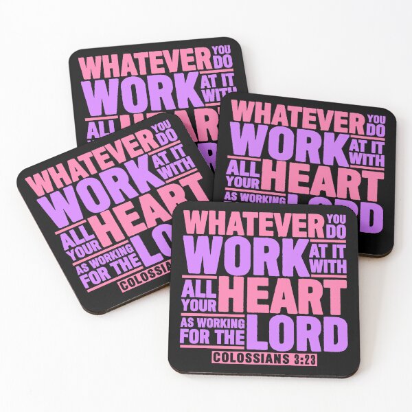 Item preview, Colossians 3:23 Work For The Lord designed and sold by plushism.