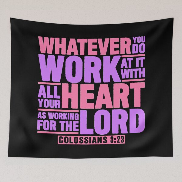 Item preview, Colossians 3:23 Work For The Lord designed and sold by plushism.