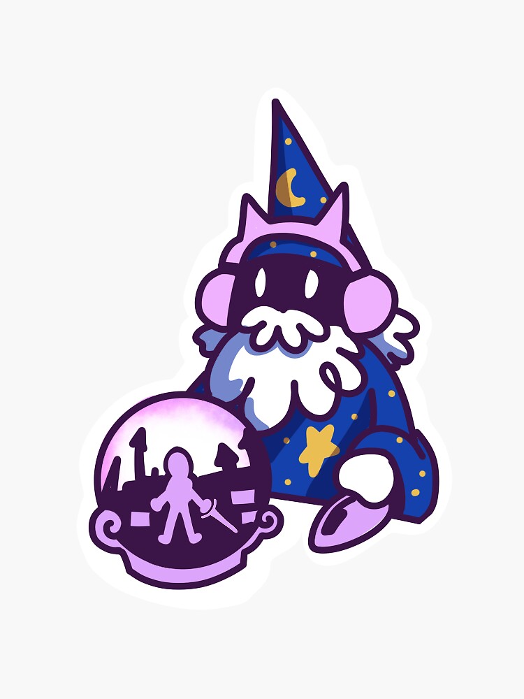 Thumbnail 3 of 3, Sticker, gaming pondering my orb wizard designed and sold by ElijahDugdale.