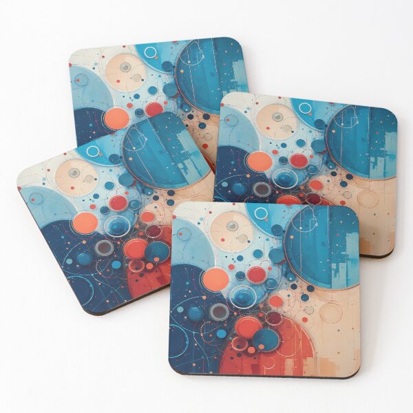 Item preview, Orange Red Blue Abstract Fluid Colors Lines designed and sold by ART ATTACK ZONE.