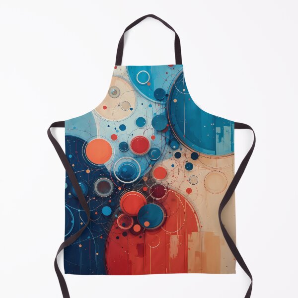 Item preview, Orange Red Blue Abstract Fluid Colors Lines designed and sold by ART ATTACK ZONE.