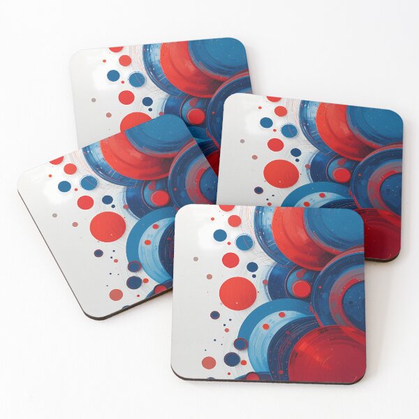 Item preview, Illustration Red Blue Abstract Fluid Art Dynamic  designed and sold by ART ATTACK ZONE.