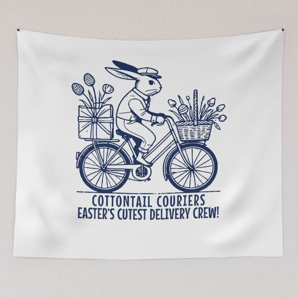 Item preview, Easter Couriers Bunny Retro Delivery Crew designed and sold by LuminOrb.