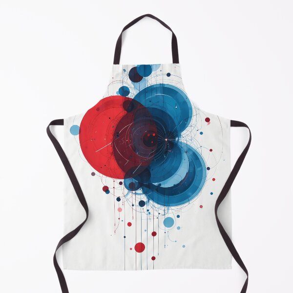 Item preview, Three Red Blue Abstract Dynamic Colors Lines designed and sold by ART ATTACK ZONE.