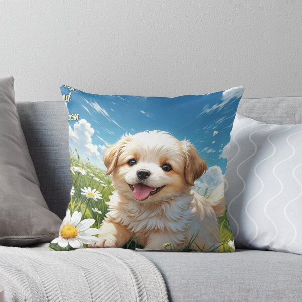Item preview, Puppy and flowers in spring designed and sold by caperaerik.