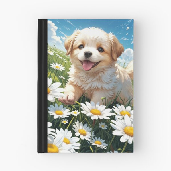 Item preview, Puppy and flowers in spring designed and sold by caperaerik.