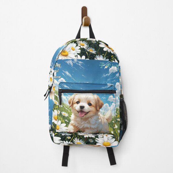 Item preview, Puppy and flowers in spring designed and sold by caperaerik.