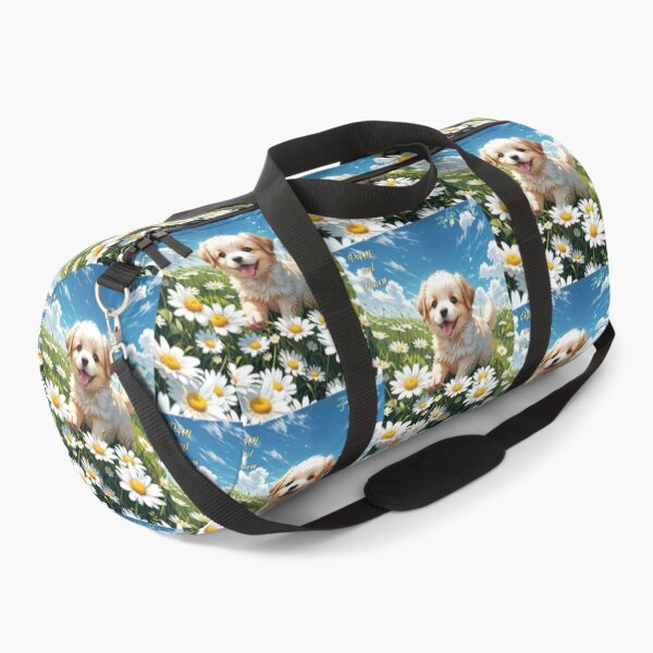 Item preview, Puppy and flowers in spring designed and sold by caperaerik.