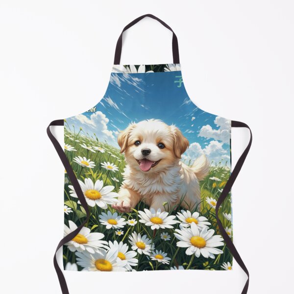 Item preview, Puppy and flowers in spring designed and sold by caperaerik.