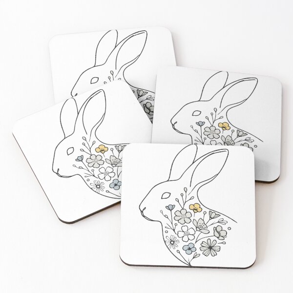 Item preview, Easter Bunny With Flowers Retro Style designed and sold by LuminOrb.