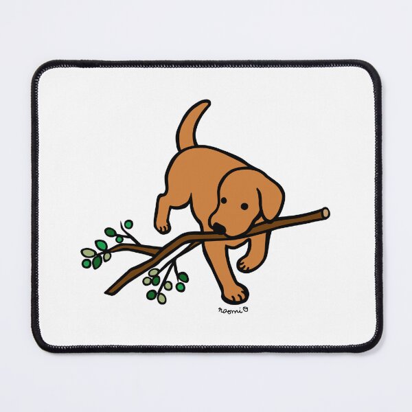 Item preview, Fox Red Lab Carrying a Branch designed and sold by HappyLabradors.