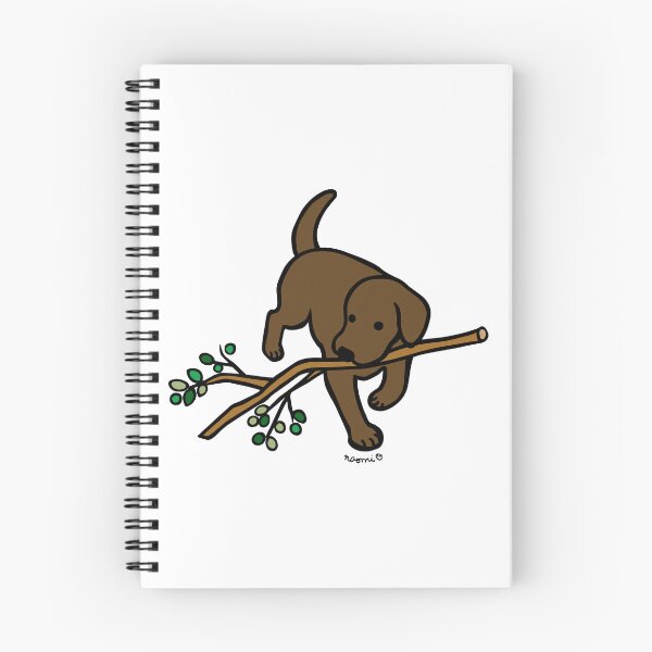 Item preview, Chocolate Lab Carrying a Branch designed and sold by HappyLabradors.