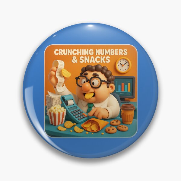 Item preview, Number crunching and snacks – humorous design designed and sold by Girih.