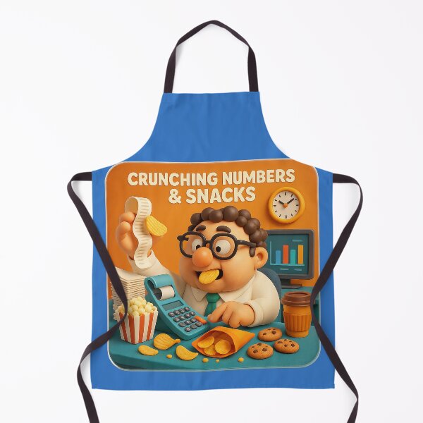 Item preview, Number crunching and snacks – humorous design designed and sold by Girih.