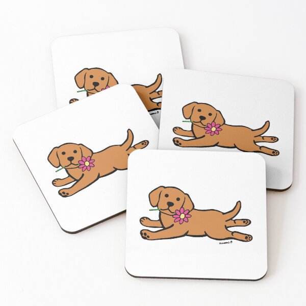 Item preview, Fox Red Labrador Puppy and Daisy designed and sold by HappyLabradors.