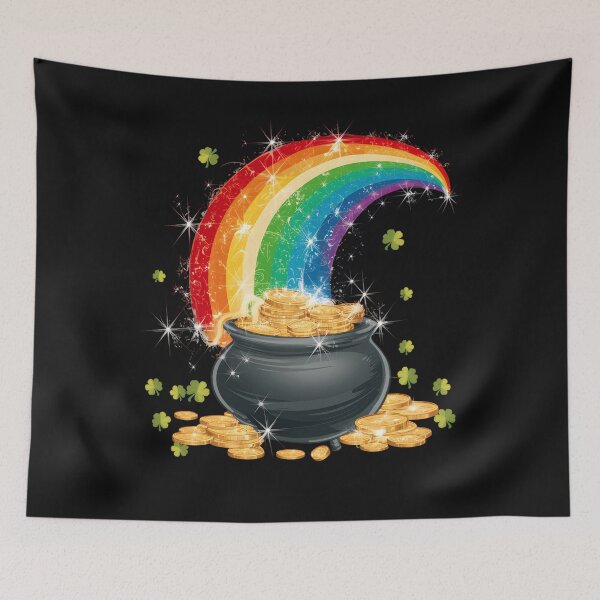 Item preview, Rainbow Gold Coins Lucky Shamrock Clover Women Kids Men's designed and sold by clothesy7.