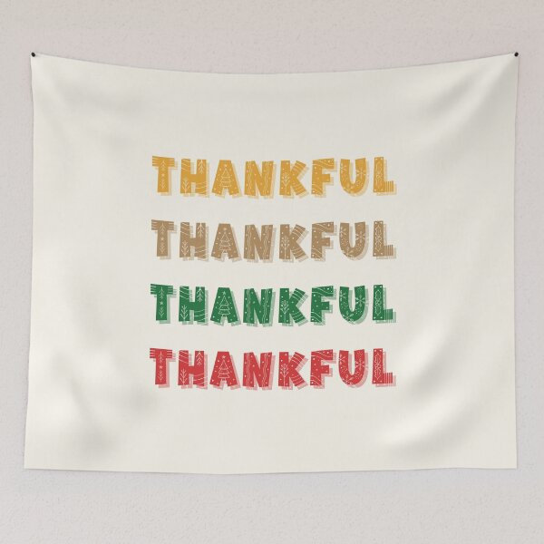 Item preview, Thankful, Colorful, Holiday Season Decor, Colorful Christmas Art designed and sold by Magic Love Art Print.