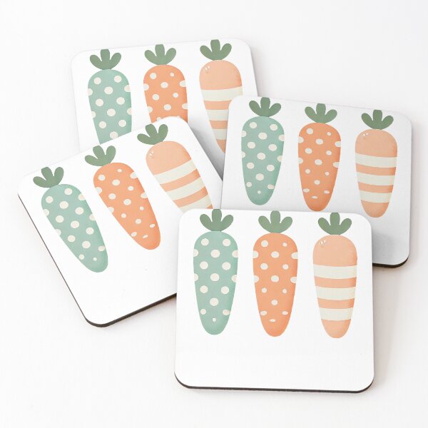 Item preview, Cute Easter Carrot Pastel Stripes Dots designed and sold by LuminOrb.