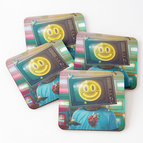 Item preview, "Neon Broadcast: Smiling Through Static" designed and sold by seamless.