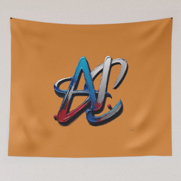 Item preview, Abstract Elegance: The AJ Logo Reimagined in Oil designed and sold by Jill's Closet.