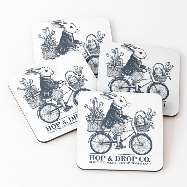 Item preview, Easter Retro Bunny Surprise Bike Deliveries designed and sold by LuminOrb.