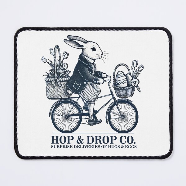 Item preview, Easter Retro Bunny Surprise Bike Deliveries designed and sold by LuminOrb.
