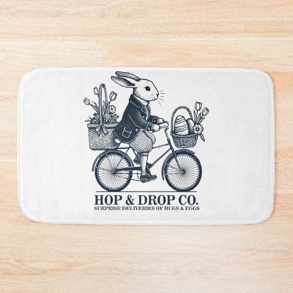 Item preview, Easter Retro Bunny Surprise Bike Deliveries designed and sold by LuminOrb.