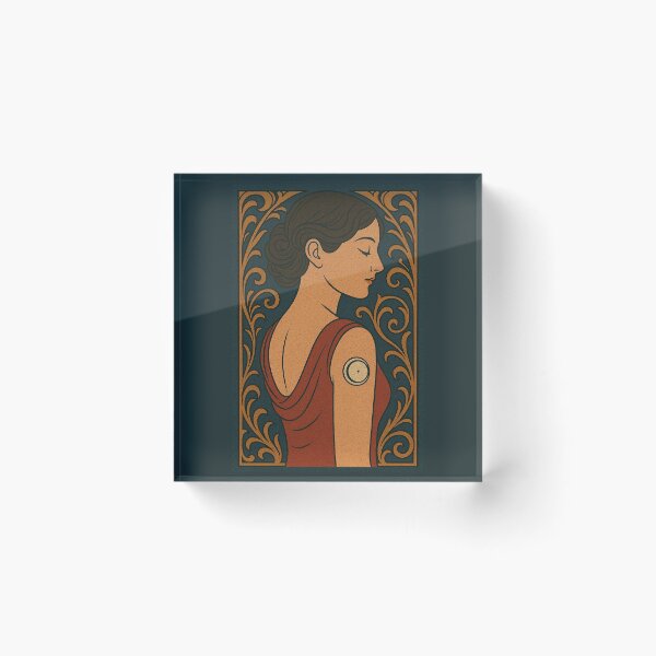 Item preview, Art Nouveau Woman with Glucose Monitor designed and sold by Lacritsa .