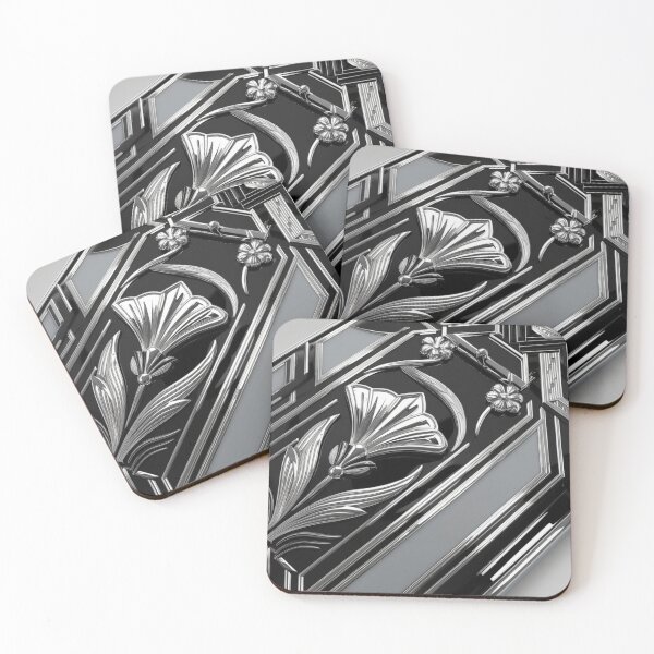 Item preview, Chrome Lily in Deco Frame designed and sold by Harmonic_Layers.