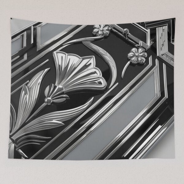 Item preview, Chrome Lily in Deco Frame designed and sold by Harmonic_Layers.