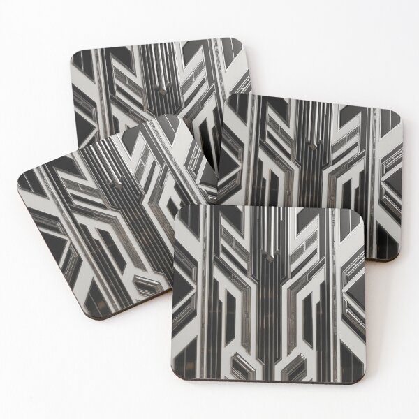 Item preview, Deco Circuit in Monochrome Alloy designed and sold by Harmonic_Layers.