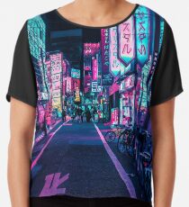 Tokyo - A Neon Wonderland Chiffon Top