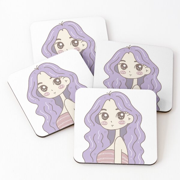 Item preview, Cute Anime Girl with Purple Hair designed and sold by Piano-pn.