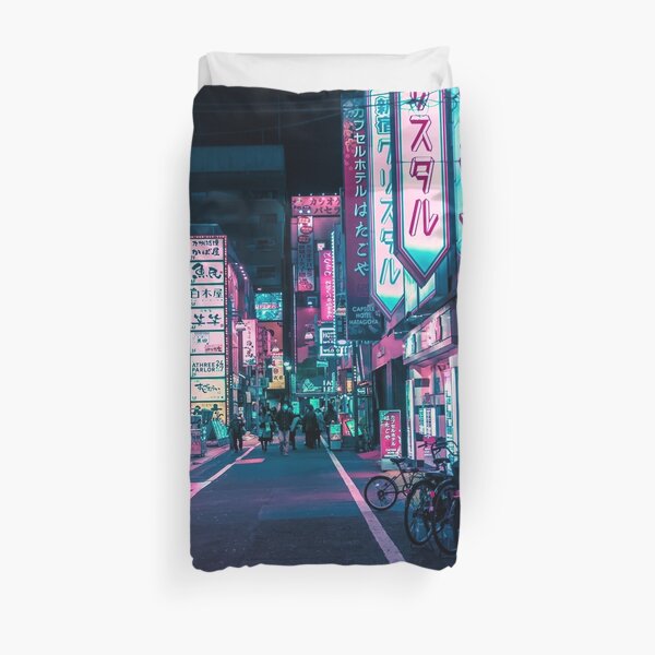 Tokyo - A Neon Wonderland Duvet Cover