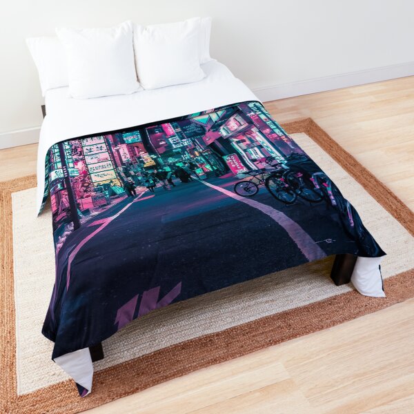 Tokyo - A Neon Wonderland Comforter