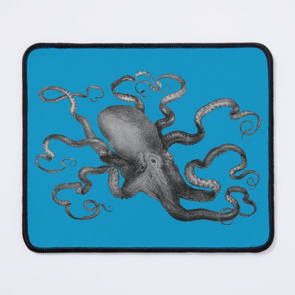 Item preview, Art by Mike Acrylic Linocut and digital, Octopus Pulpo Kraken Monster from the Deep designed and sold by allartbymike.