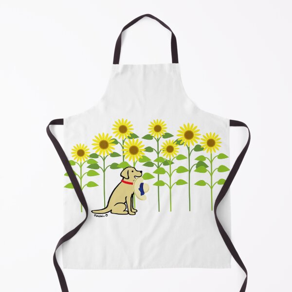 Item preview, Yellow Labrador Retriever and Sunflowers designed and sold by HappyLabradors.