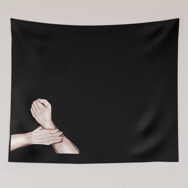 Item preview, Skin-colored hand holds the other arm designed and sold by katecheerycake.