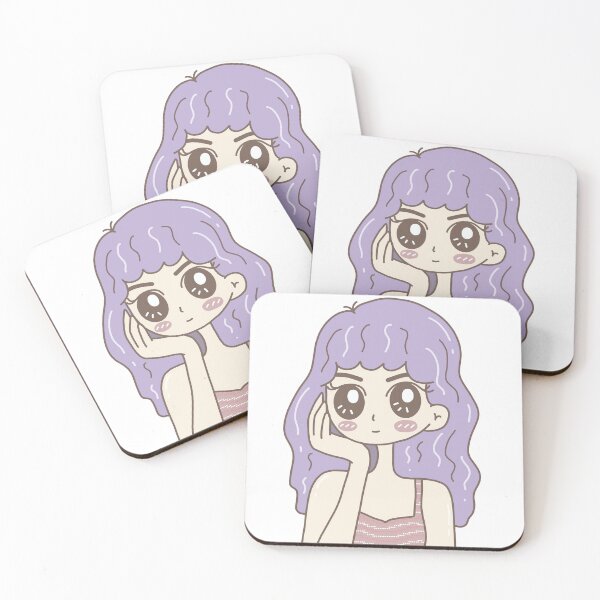 Item preview, Cute Chibi Girl with Purple Hair designed and sold by Piano-pn.