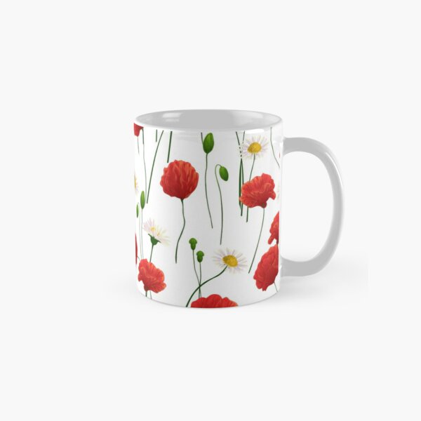 Nature: Red Poppy Modern Art Mug by Christopher Dina — CHRISTOPHER DINA