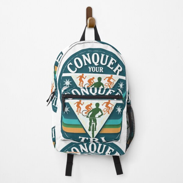 Item preview, CONQUER YOUR TRI – Motivational Triathlon Design for Athletes designed and sold by Triathlongram.