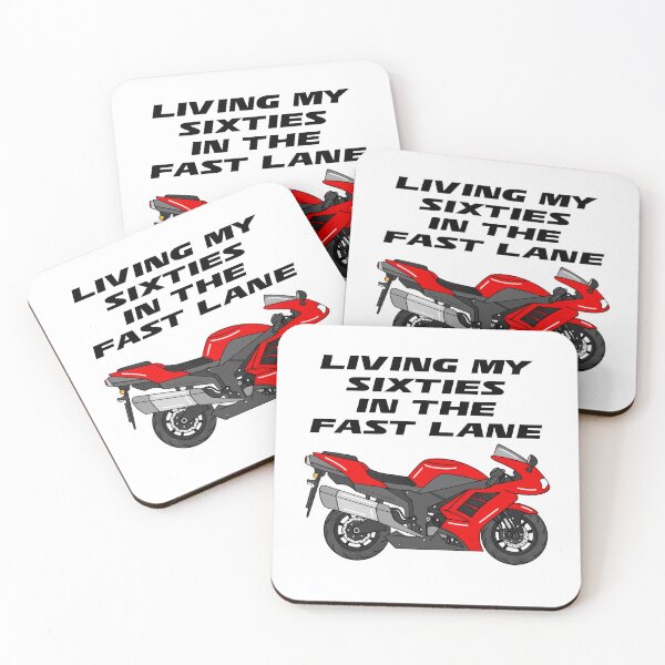 Item preview, Motorbike 60th Birthday, Living My Sixties In The Fast Lane designed and sold by doodlerob.