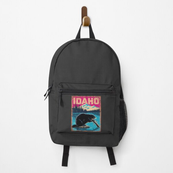 Item preview, Idaho Beaver – Retro Wildlife Poster designed and sold by PastEcho.