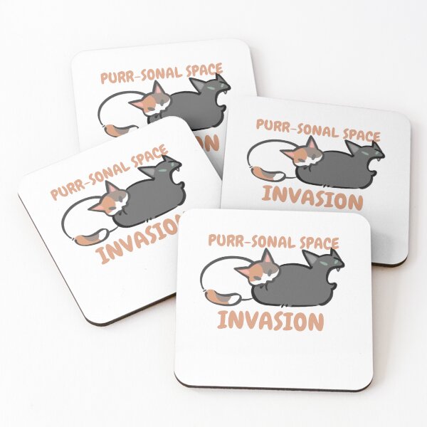 Item preview, Prrr-sonal Space Invation – Cute Cat Love & Friendship Design designed and sold by McPurrface.