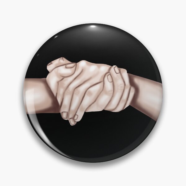 Item preview, skin-colored hands hold each other designed and sold by katecheerycake.