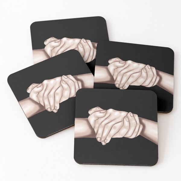 Item preview, skin-colored hands hold each other designed and sold by katecheerycake.